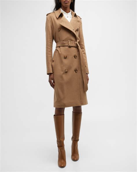 engelhorn burberry kensington|Burberry Long Cashmere Blend Kensington Trench Coat.